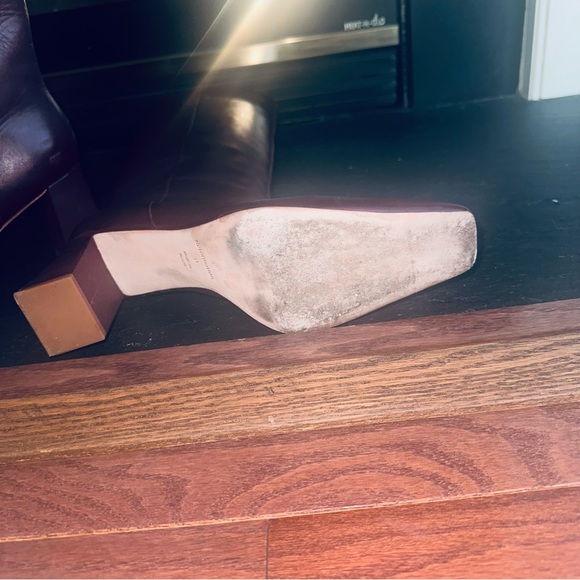 Reformation Deep Burgundy Heeled Boots - Picture 3 of 4